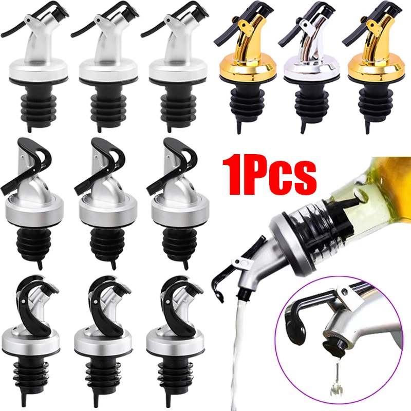 Aksesoris Penyegel Botol Bumbu Dapur/Food Grade Seal Nozzle Rubber Lock Anti Bocor/Nozzle Dispenser Minuman Keras Cuka Anggur/Stopper Botol Minyak Banyak Gaya