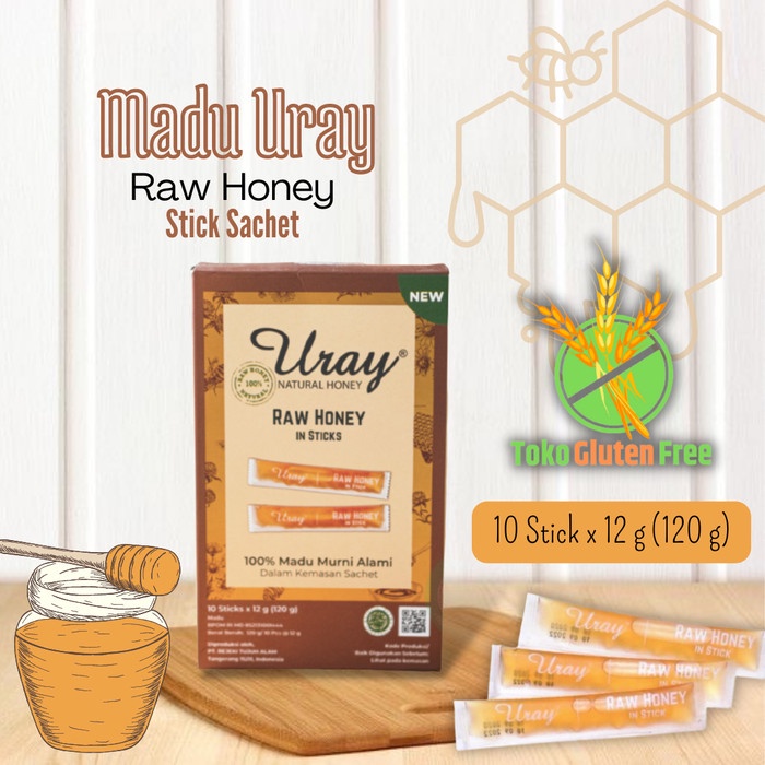 

GHA | Madu Uray Stick Sachet 10 Stick Raw Honey Madu Murni Madu Hutan 120 gr