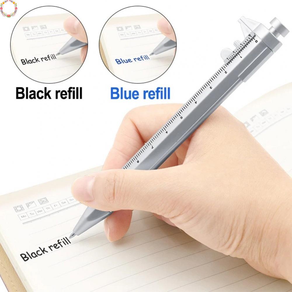 1pcs Multi Fungsi 0.5mm Gel Ink Pen Vernier Caliper Roller Ball Pen Alat Tulis
