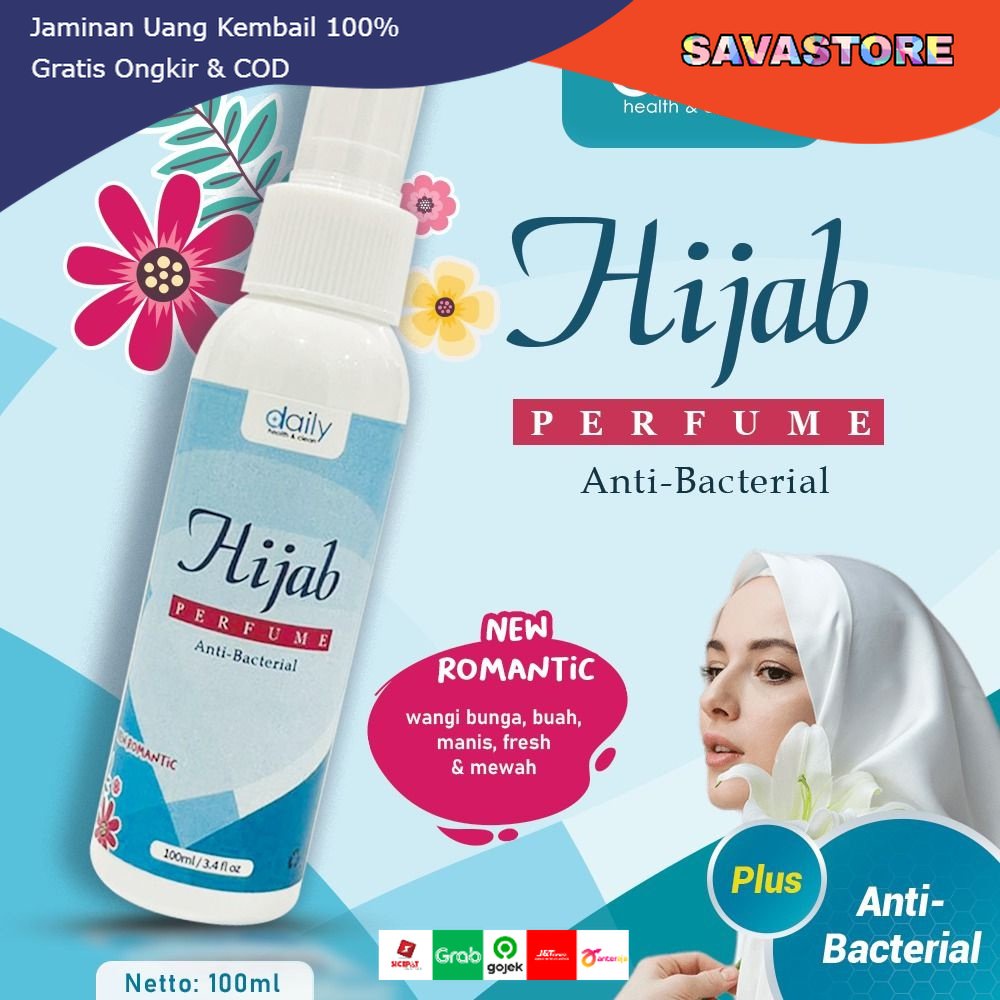 Pewangi Hijab Parfum Hijab Spray - Daily Hijab Perfume Anti Bakteri