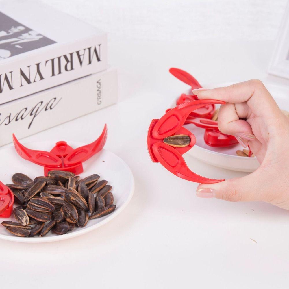 Jeromy Sunflower Seed Opener 6pcs Dapur Stainless Steel Peeling Plier Multifungsi Alat Penggocok Benih Melon