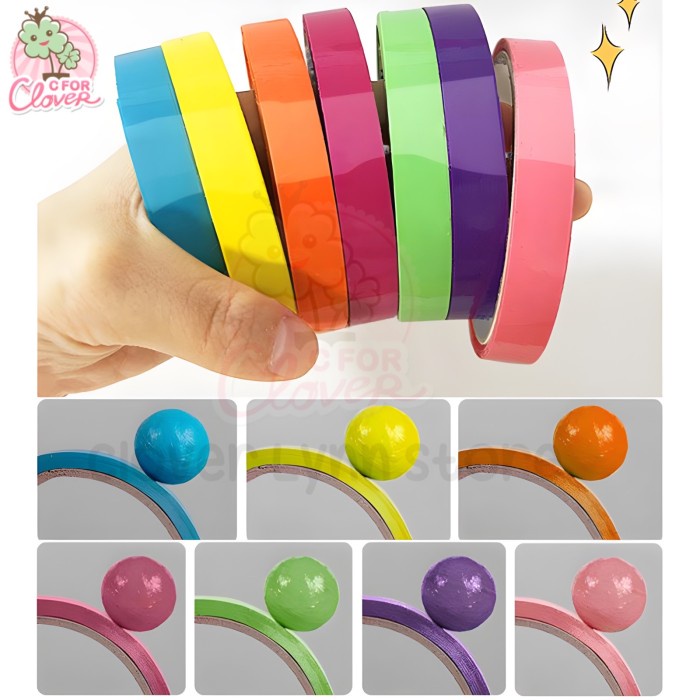 BALL MAKER COLOUR TAPE solasi buat bikin bola lakban warna viral toys