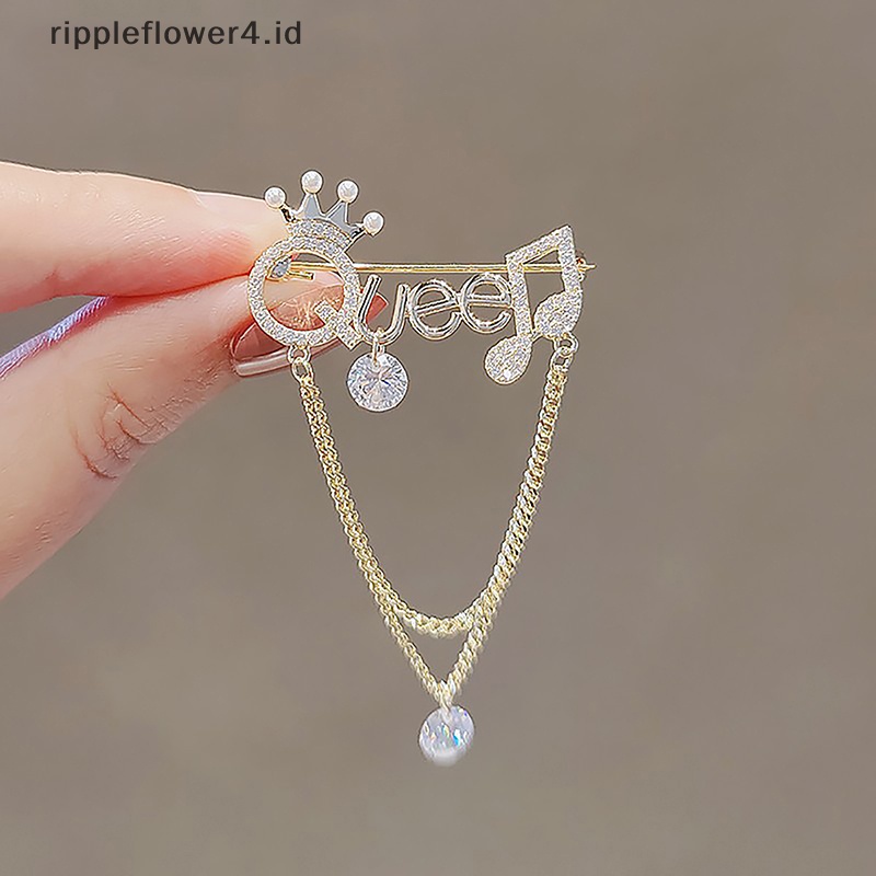{rippleflower4.id} Fashion Ratu Bros Untuk Wanita Berlian Imitasi Aksesoris Pakaian Perhiasan Hadiah~