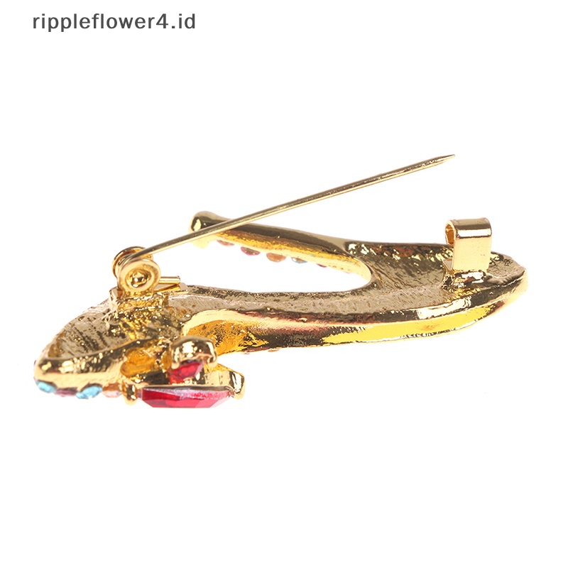 {rippleflower4.id} Bros Pin Fashion Tumit Tinggi Gadis Kreatif Koleksi Hadiah Besar Untuk Gadis~
