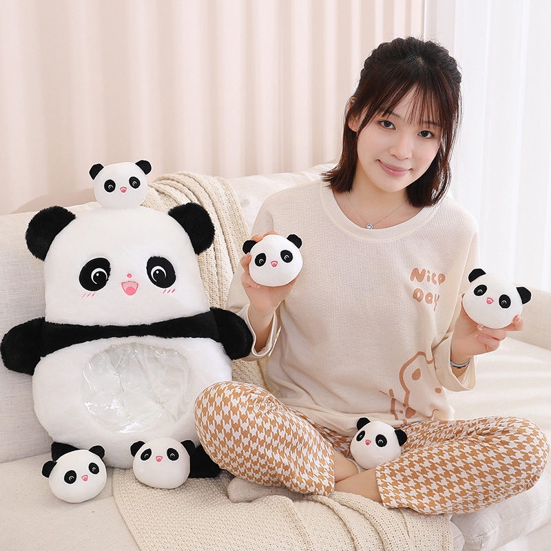 Kartun Manyo Boneka Beruang Hewan snack Bantal Tas koala Dinosaurus Kelinci Mainan Mewah Boneka plushie pillow