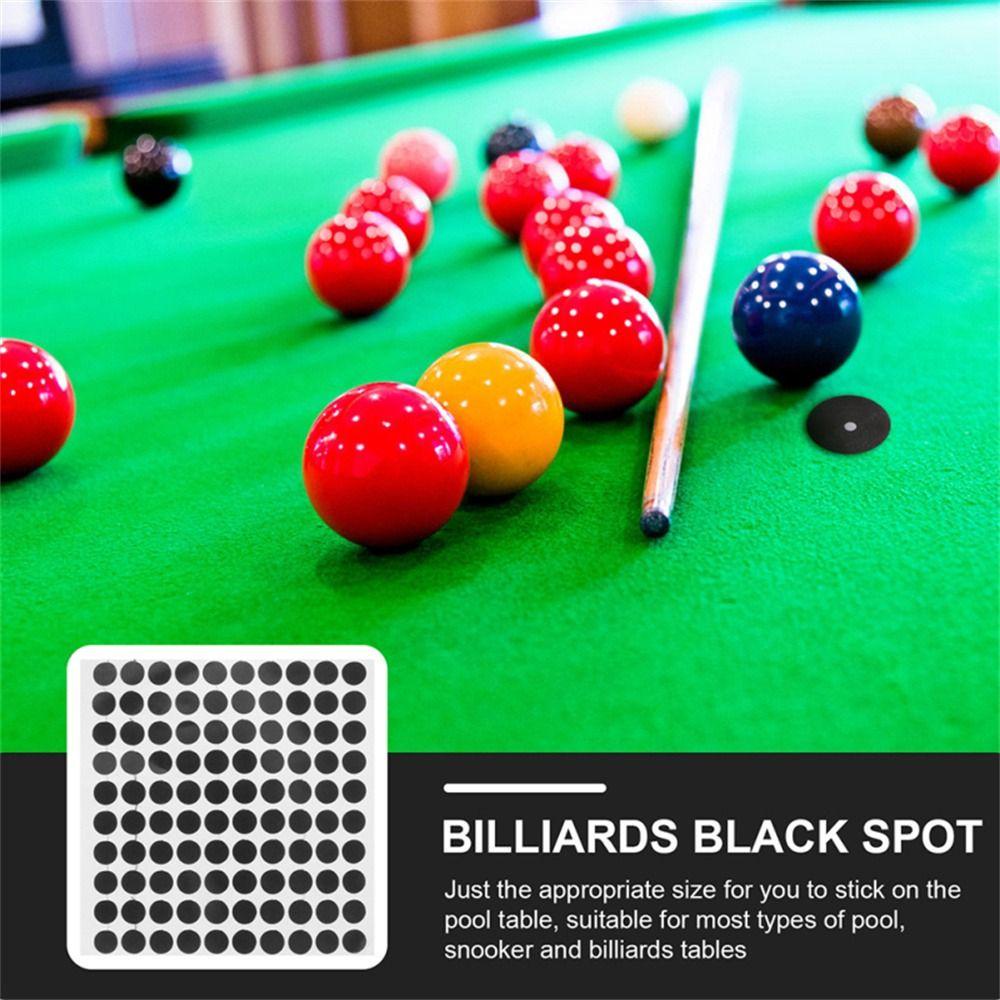 Lanfy Billiard Point Stiker Billiard Aksesoris 100buah Self-Adhesive Snooker Penanda Posisi Spot Perekat Menandai Meja Ball Point Sticker Cue Ball Locators