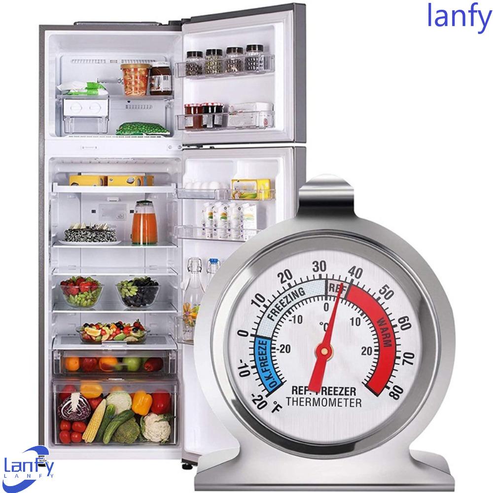 Lanfy Termometer Kulkas Mini Akurasi Tinggi Alat Dapur Detector Monitor Kulkas Sensor Suhu