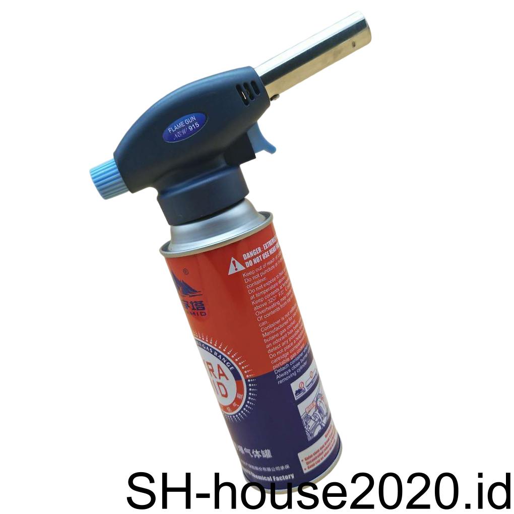 Flame Gas Torch Desserts Baking Suhu Tinggi Blowtorch Soldering Lighter Pemanas Flamethrower Las Burner Camping BBQ