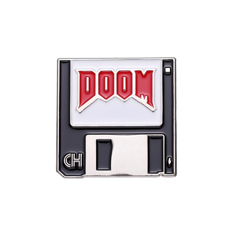 Doom Enamel Bros Hadiah Lencana Penembak Abadi Untuk Aksesori Kostum Teman