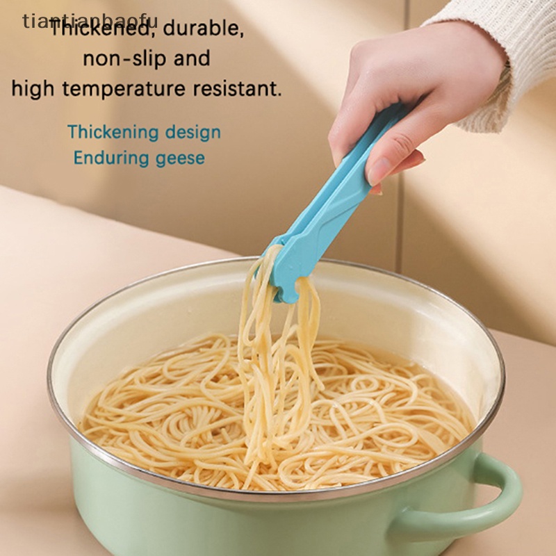 [tiantianbaofu] Penjepit Makanan Nylon Food Clip Tongs Oven Push Pull Clip Alat Masak Dapur Butik