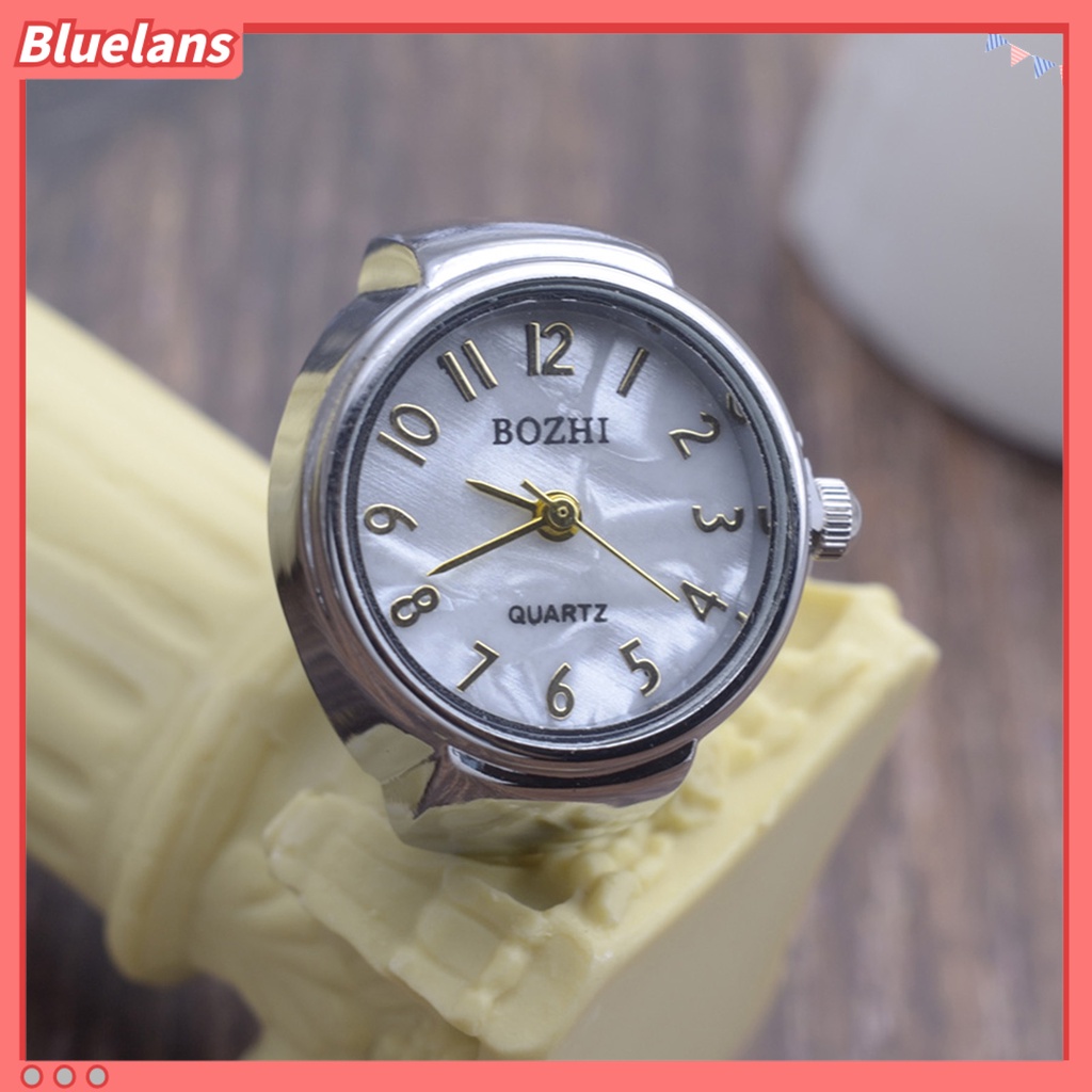 [BLS] Jam Tangan Cincin Hias Dial Bening Perhiasan Jam Quartz Analog Finger Ring Watch Untuk Dewasa