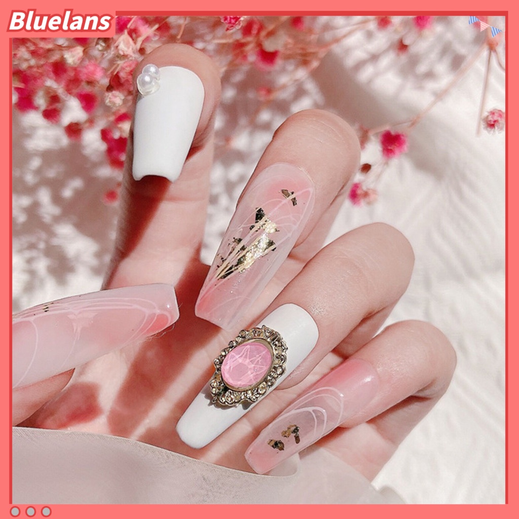 [BLM] 5pcs /Pack Dekorasi Kuku Vintage Desain Hollow-Ukir Alloy 3D Nail Manicure Craft Ornaments Untuk Desain Kuku