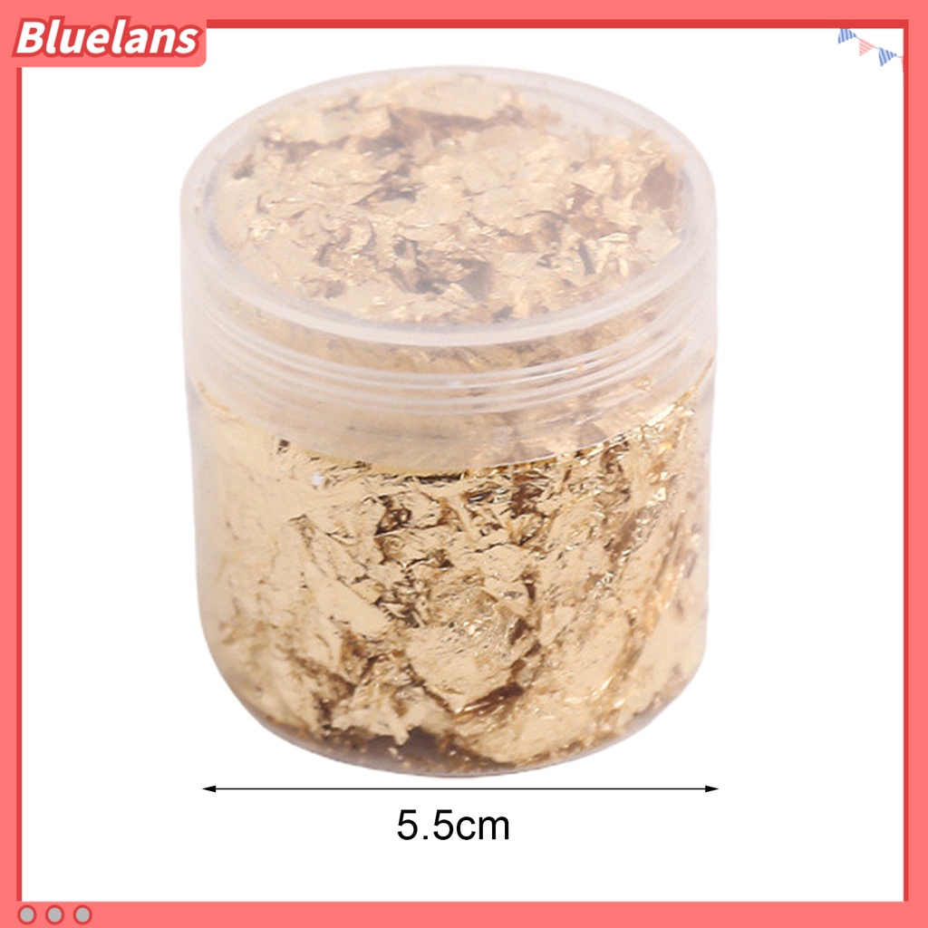 [BLM] 1botol Manicure Foil Decal Anti Luntur Multifungsi Nice-looking Nail Art Kertas Foil Warna Emas Untuk Wanita