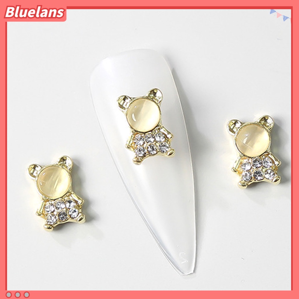 [BLM] 10pcs /Set Ornamen Paduan Kuku Berbagai Bentuk Tidak Luntur AB Coating Seri Vintage Art Parts Charms Metal Aksesoris Untuk Perempuan