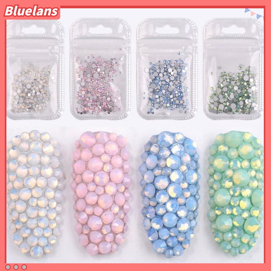 [BLM] Hiasan Kuku Nail Art Rhinestones Sparkling Pretty Dekorasi Kuku Flat Back Clear Strass Stones Untuk DIY