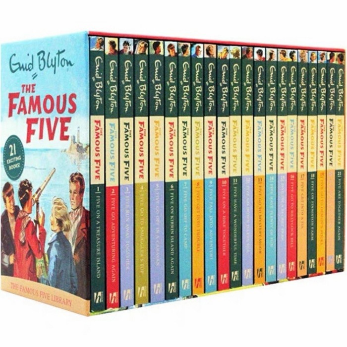Enid blyton the famous five series box set English book