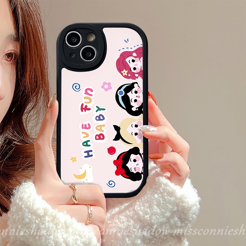 Soft Case Untuk Oppo A78 A96 A95 A58 A77s A16 A17K A57 A17 A7 A16E A54 A5 A9 A76 A31 A5s A15 A12 A16s A16K A74 A1K A3S A55 Reno 8T 7Z 7 8 5Z 5F Kartun Princess Lucu Disney Family/Baju Keluarga/Baju Couple Keluarga/Baju Couple Keluarga