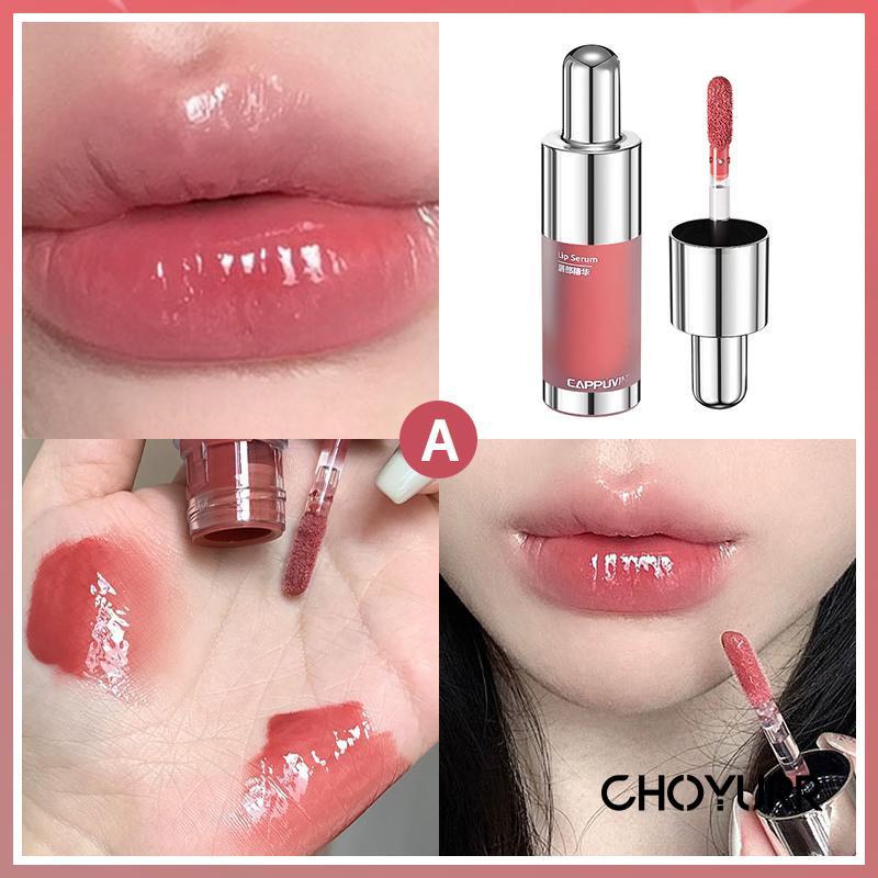 【COD】CAPPUVINI Lip Gloss Botol Susu Kecil Cermin Lip Glaze Waterproof-CH