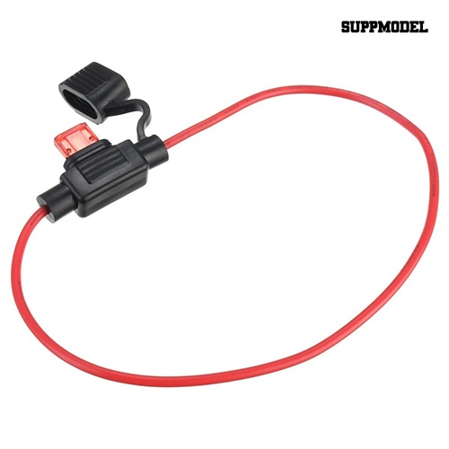 [SM]Car Auto 10A 15A 20A 30A Ukuran Sedang Waterproof Standard Blade Type Fuse Holder