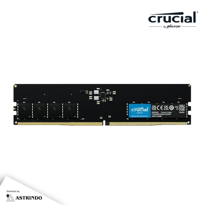 Memory Ram PC Crucial DDR5 UDIMM 16GB 32GB PC41600 5200MHz Dual