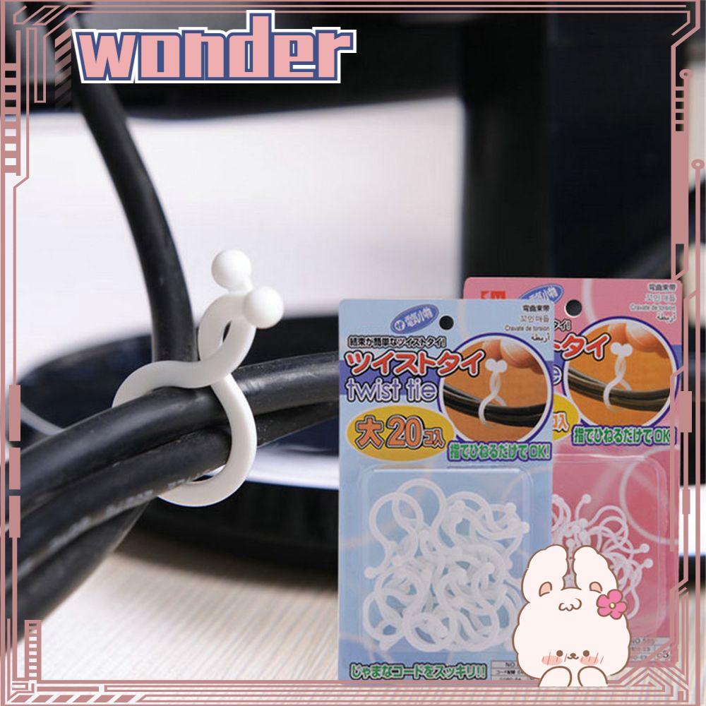 Wonder20/30pcs Cable Organizer Gadget Holder Thread Twist Tie