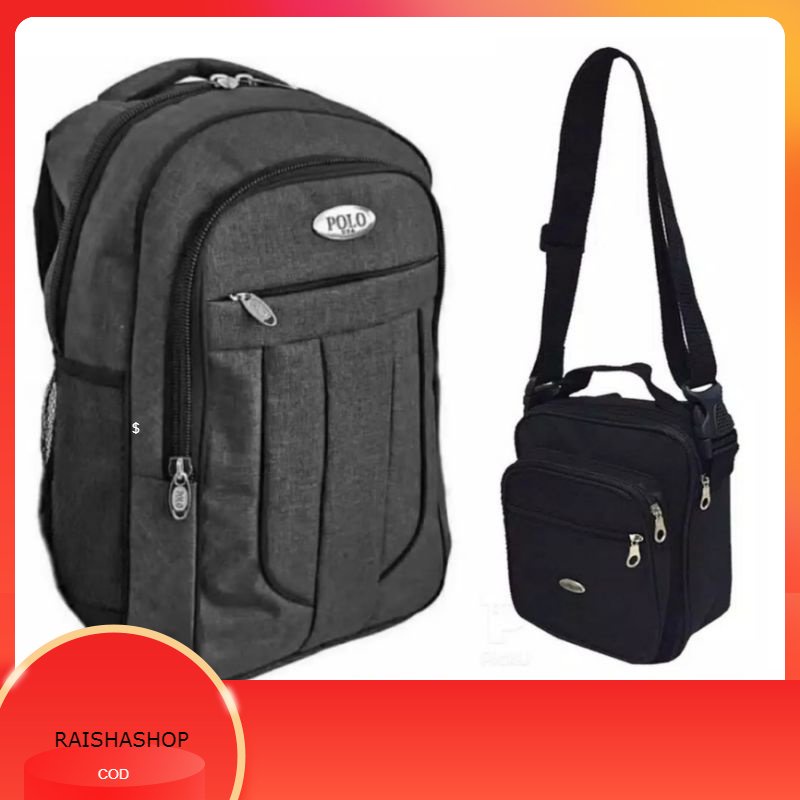 Ransel Polo Murah Backpack polo besar Tas Sekolah Murah Tas Sekolah Produk / tas ransel pria wanita