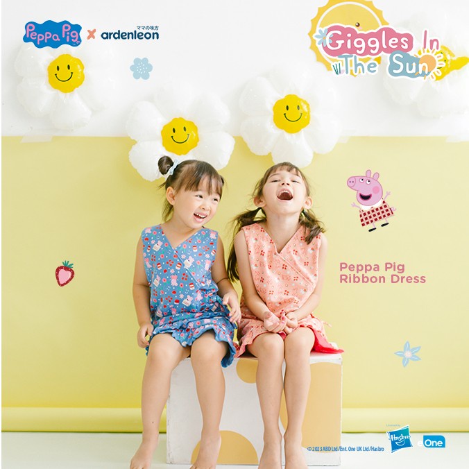 ARDENLEON Peppa Pig Ribbon Dress | Dress Anak