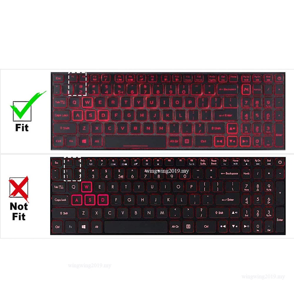 Sarung Keyboard Untuk Acer Nitro 5an515-54 AN515-43 AN515-44 AN515-55 US layout TPU clear protector cover Film Pelindung Baru