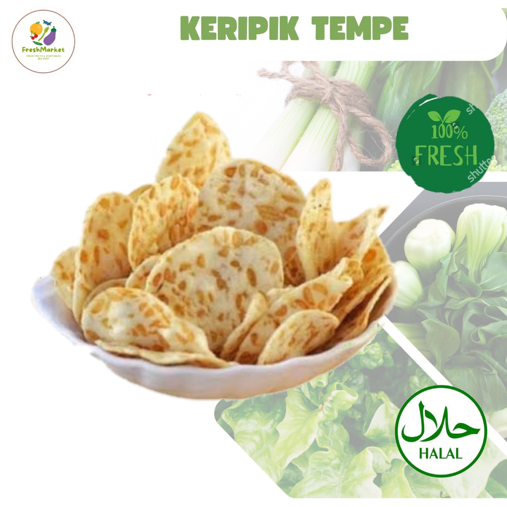 

Keripik Tempe Gurih 250 Gram Freshmarketlampung