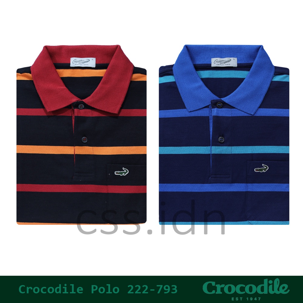 Kaos Kerah Polo Pria Crocodile Slim Fit 222-793