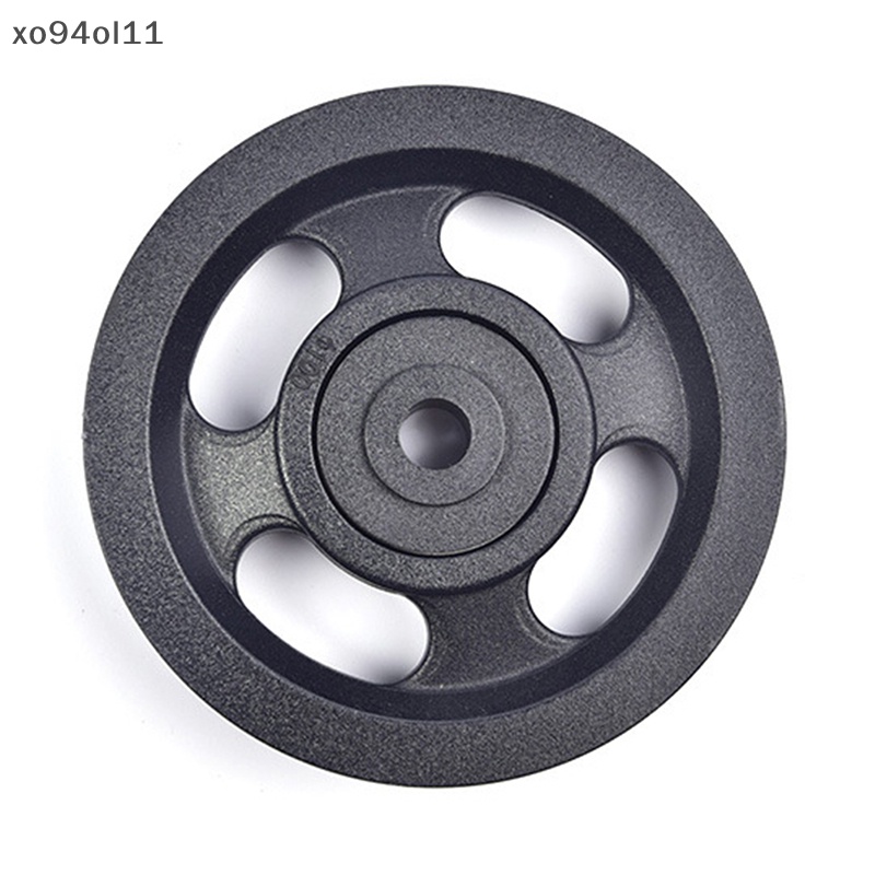 Xo 1Pc 100mm Bahan Abs Hitam Bantalan Pulley Roda Kabel Peralatan Gym Peralatan Peralatan Part Wearproof OL