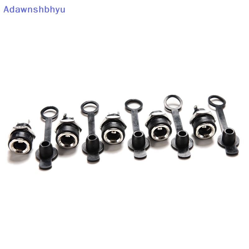 Adhyu 1pc Soket DC Tahan Air 5.5 x2.1mm Colokan Jack Power Female Mount Konektor ID