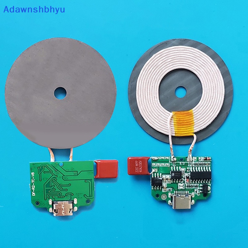 Adhyu 15W Pemancar Modul Charger Nirkabel Cepat Dengan Box PCBA Circuit Board Coil DIY Type-c Port ID