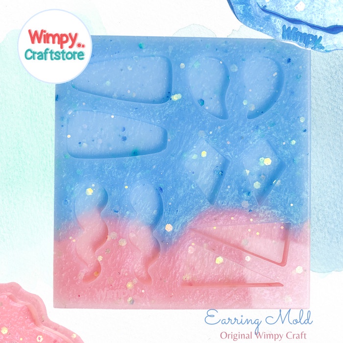 Cetakan Resin Anting Resin Charm Cetakan Kalung Resin Clay Fondant 58