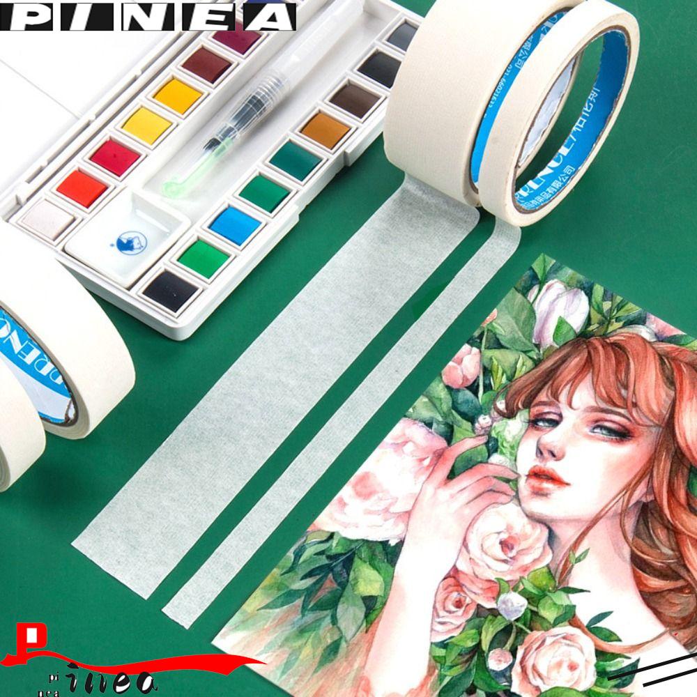 Nanas 4roll.ng Tape Untuk Seni Sketsa Lukisan Minyak Tahan Suhu Pelukis Dekorasi Berlian Lukisan Alat Menggambar Tulisan Dekorasi Diy Craft Anti-Kotor Tape