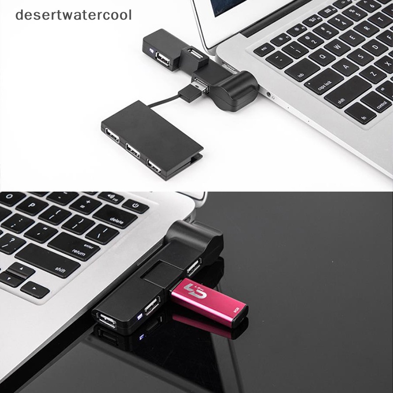 Deid Konektor Adaptor Kabel Data Mini Usb Rotatable 4port Usb 2.0 Hub Expander Splitter Martijn