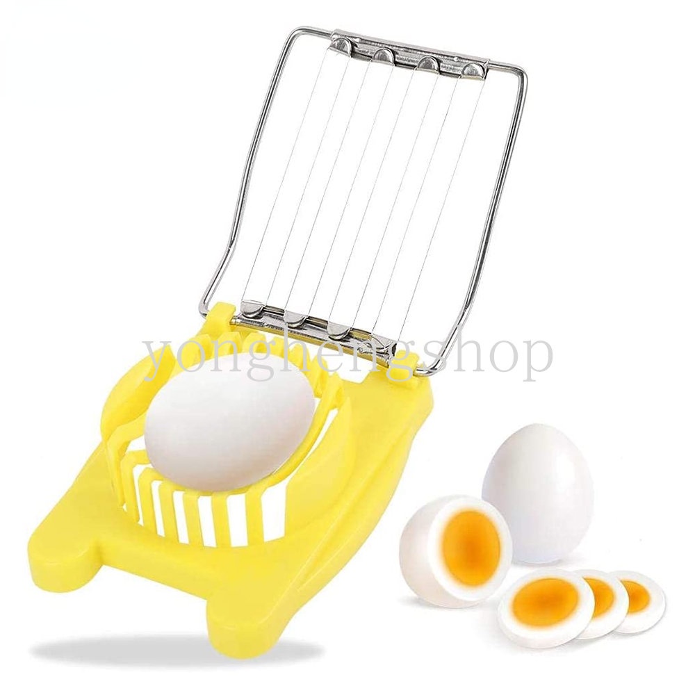 Multifungsi Stainless Steel Egg Slicer Chopper Lunch Meat Mushroom Fruit Cutter Manual Rebus Alat Pemotong Telur Anak Bento Maker Gadget Dapur