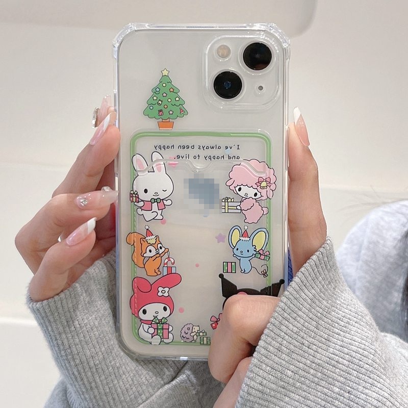 Card Case Melody &amp; Hello Kitty Soft Case HP iP iPhone 14 13 12 11 Pro X XS XR Max 7 8 + Plus Girl Woman FTD Casing Apple