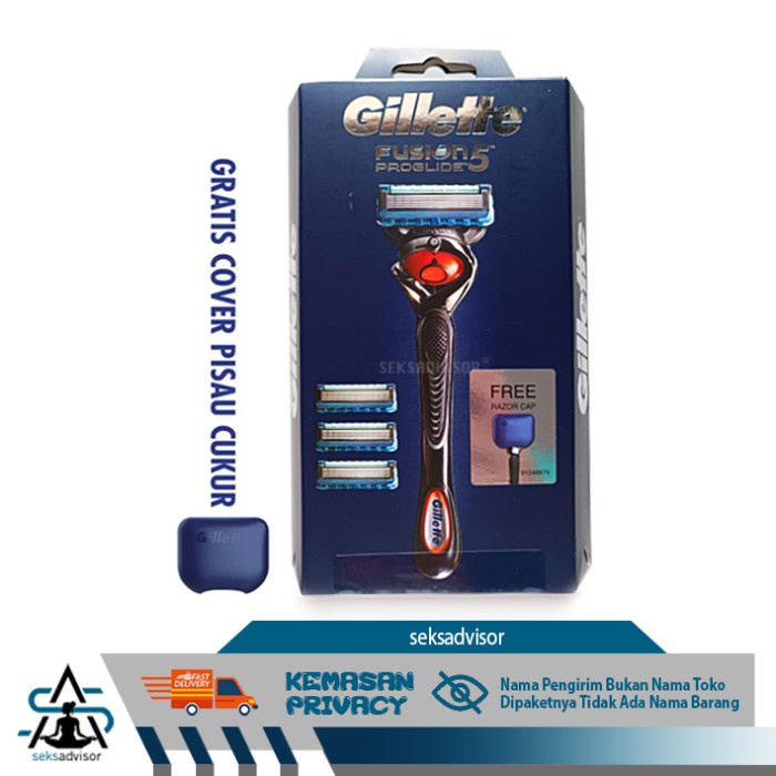 GILLETTE FUSION 5 PROGLIDE STARTER PACK. Fusion5 Alat Pisau Cukur