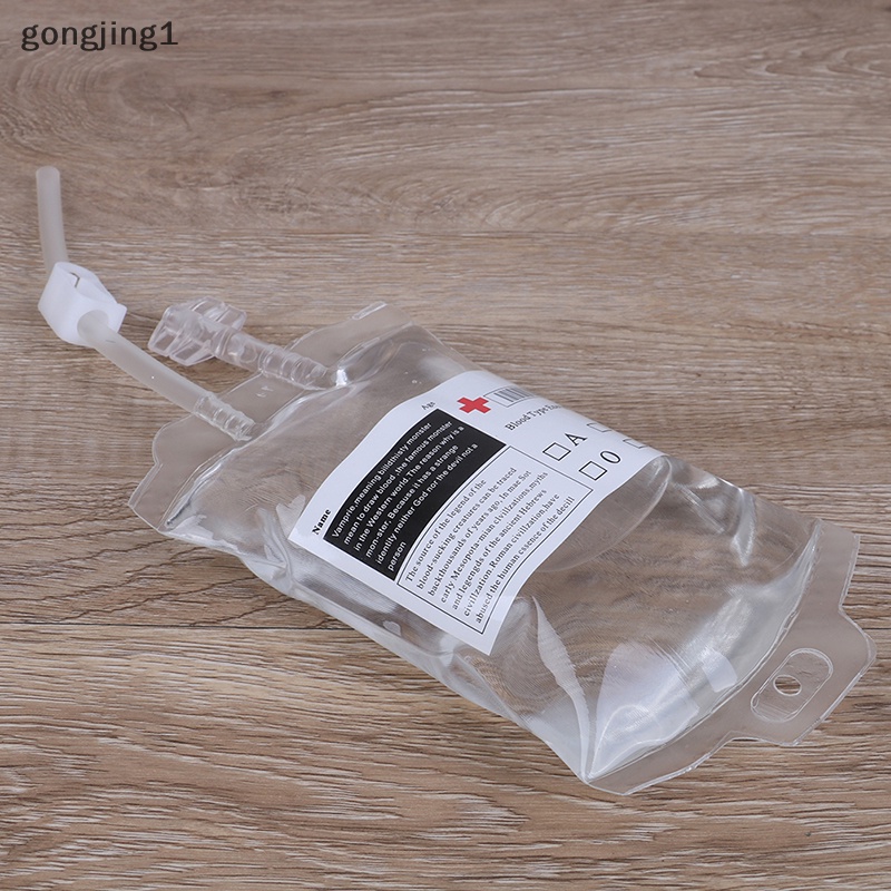 Ggg 350ml PVC Reusable Blood Energy Drink Bag Kantong Vampir Halloween Props ID