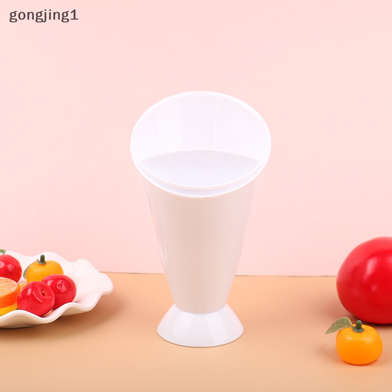 Ggg 1Pc Wadah Portable Fries Cup Salad Cup Gelas Gagang Kentang Goreng Plastik Cup Saos ID