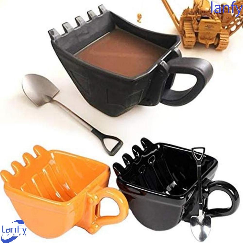 Lanfy Tea Cup Creative 2023gelas Kopi Plastik Ember Excavator Portabel