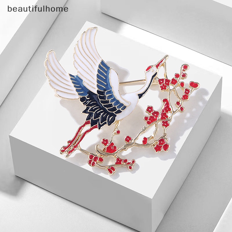 {beautifulhome} Bros Derek Bunga Enamel Untuk Wanita Unisex Burung Hewan Pesta Bros Pin Hadiah.