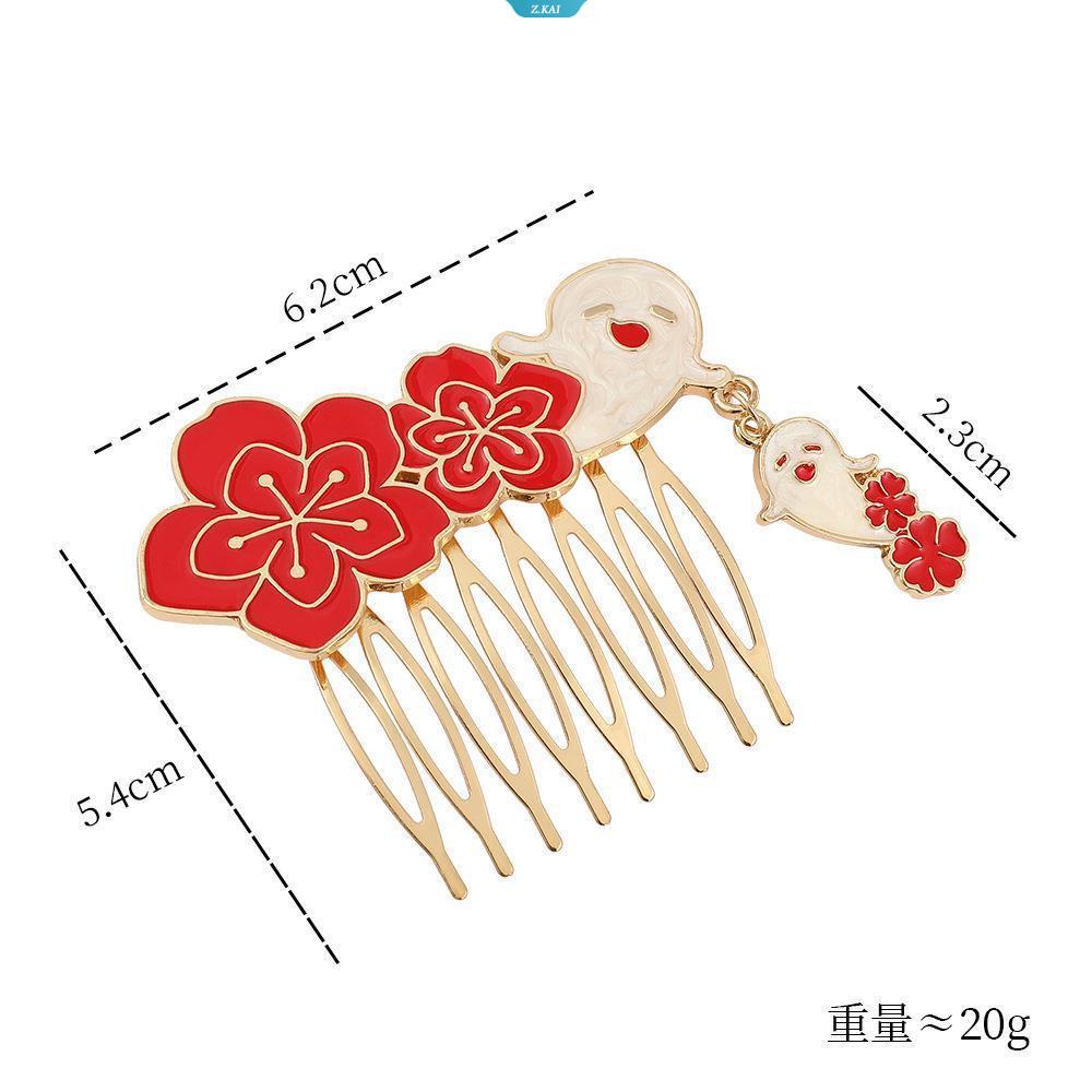 Anime Genshin Impact Premium Design Metal Head Comb Aksesoris Rambut Jepit Rambut Kepala Lucu Hadiah Kecil Untuk Anak Perempuan [ZK]