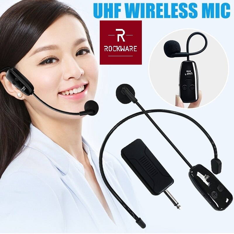 AKN88 - ROCKWARE RW-U12F - UHF One for Two Wireless Headset Microphone