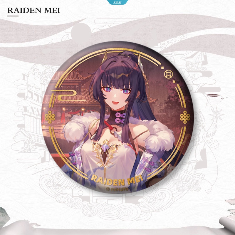 Game Anime Kartun Honkai Impact3 Elysia Kiana Kaslana Seele Vollerei Binary Anime Ransel Liontin Lencana Bros Siswa [ZK]