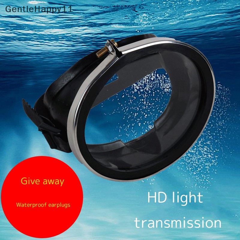 Gentlehappy HD Kacamata Anti Air Tempered Glass Stainless Diving Goggles Fisherman Renang id