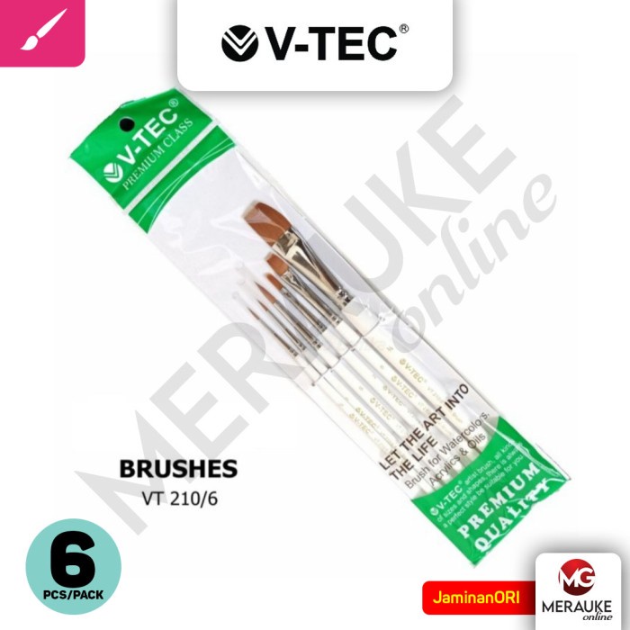 

Kuas Lukis V-TEC Set VT-210/6 (1 Set isi 6)