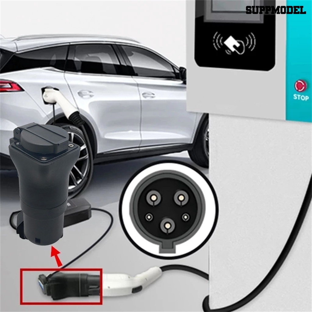 [SM]Charging Konektor 16A /220V Adaptor Cas Kendaraan Elektrik Plug US Tahan UV Untuk Mobil