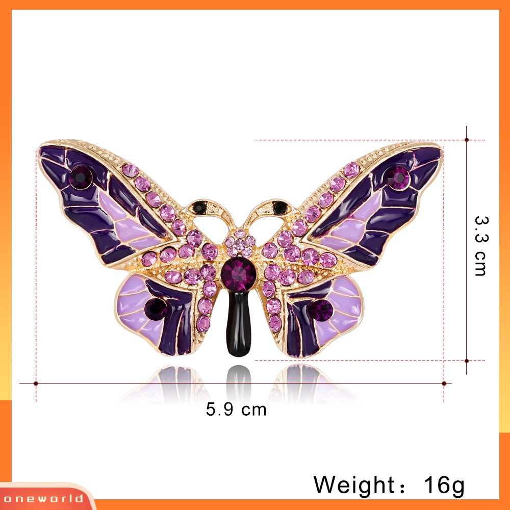 [ONR] Fashion alloy drop oil butterfly Bros Korsase Eropa Dan Amerika Bros